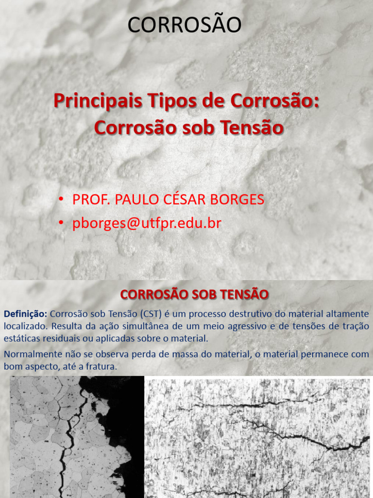 Corrosão Sob Tensão | PDF