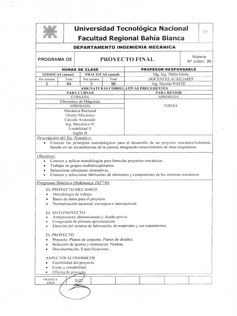 Proyecto Final | PDF