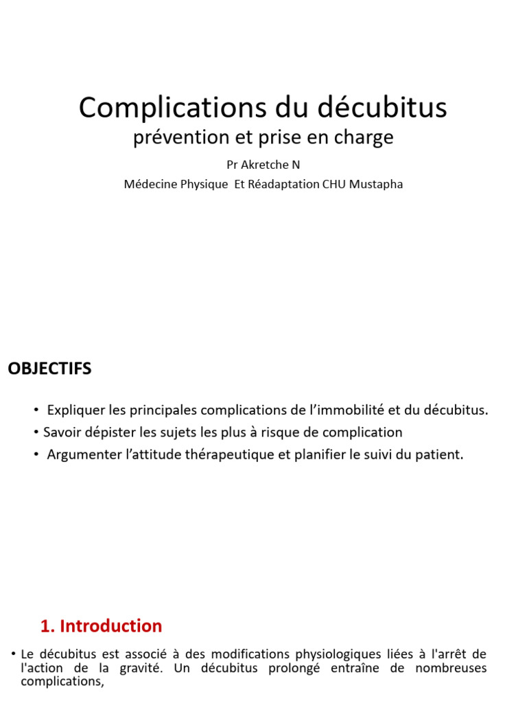 4-Complications Du Decubitus | PDF
