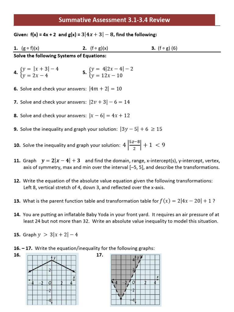 Unit3Review (3 1-3 4) | PDF