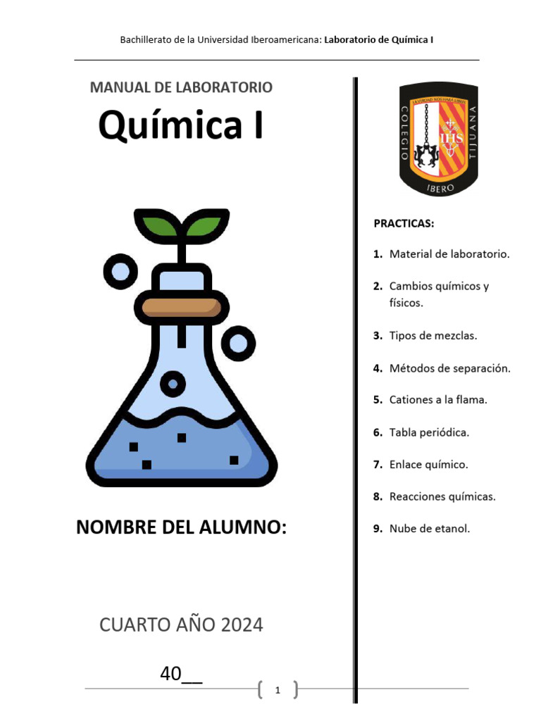 Manual quimica i 2024 pdf