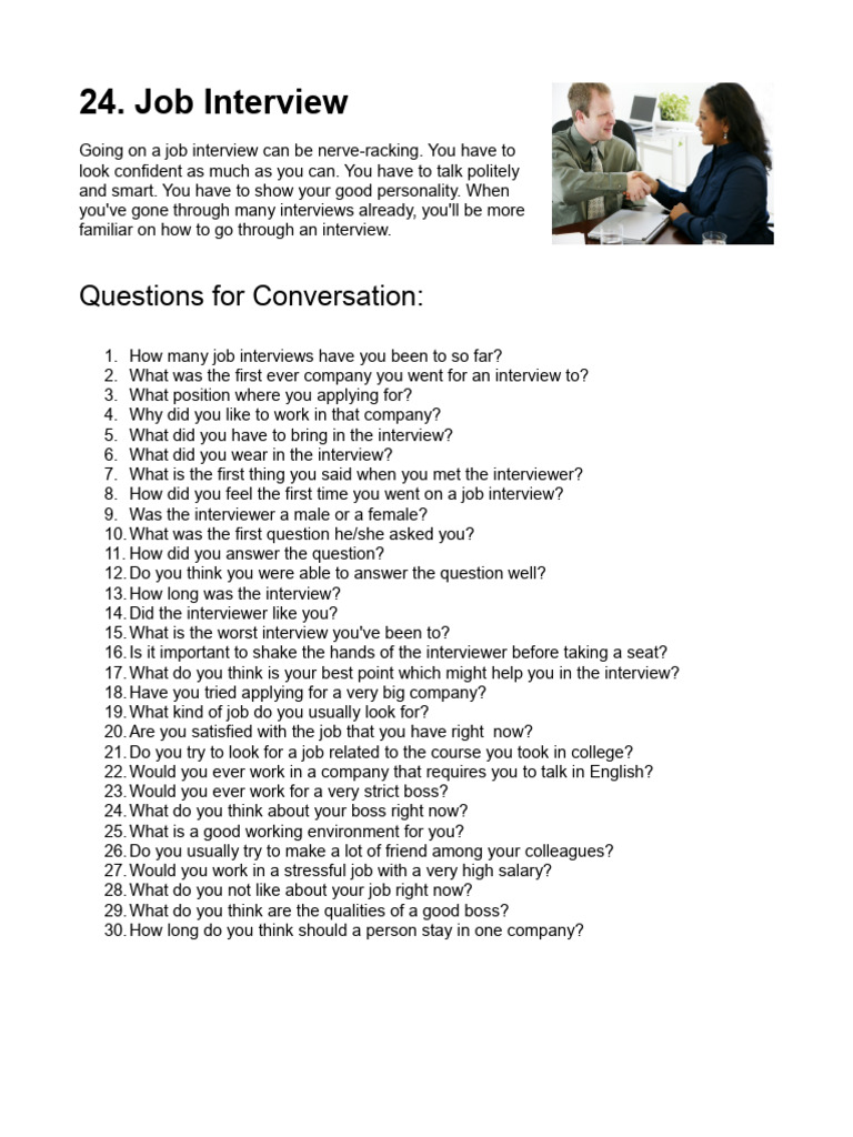 JobInterview | PDF