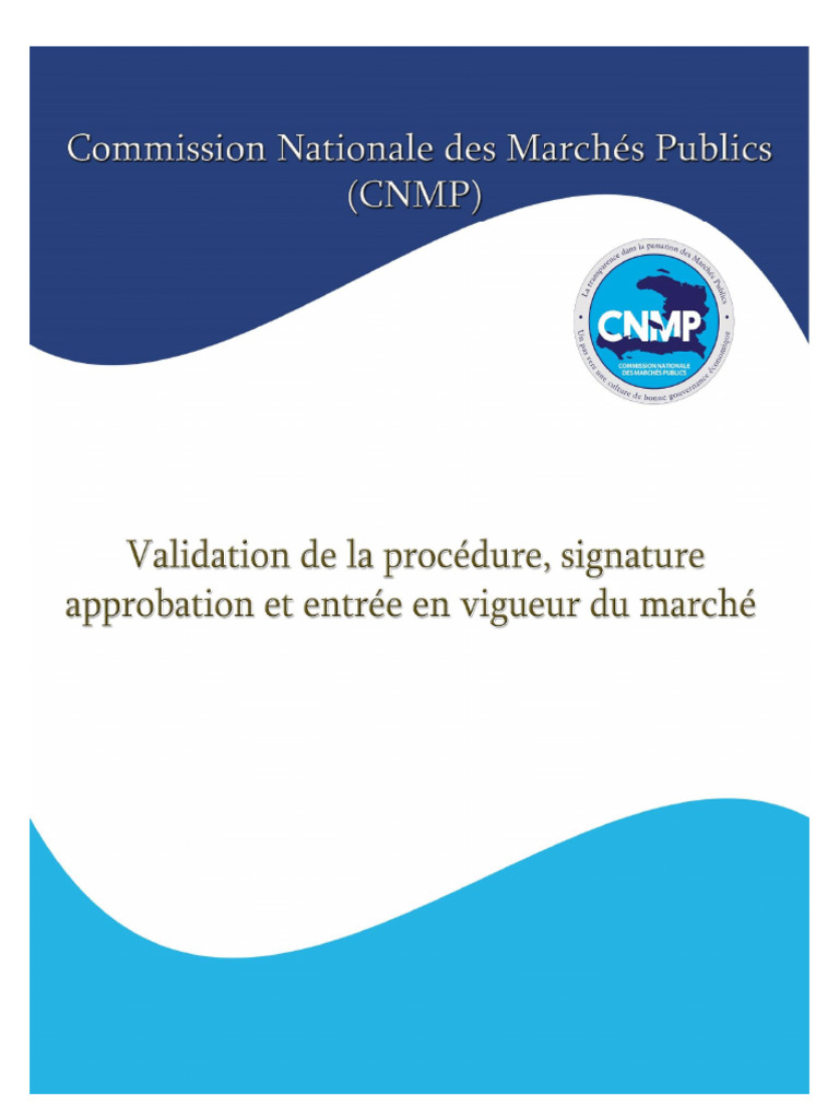 Texte Info. Validation - Approb. Ent - Vigueur March 2020 | PDF