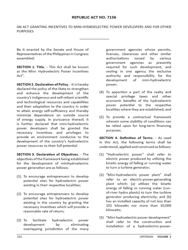 Republic Act No. 7156 | PDF