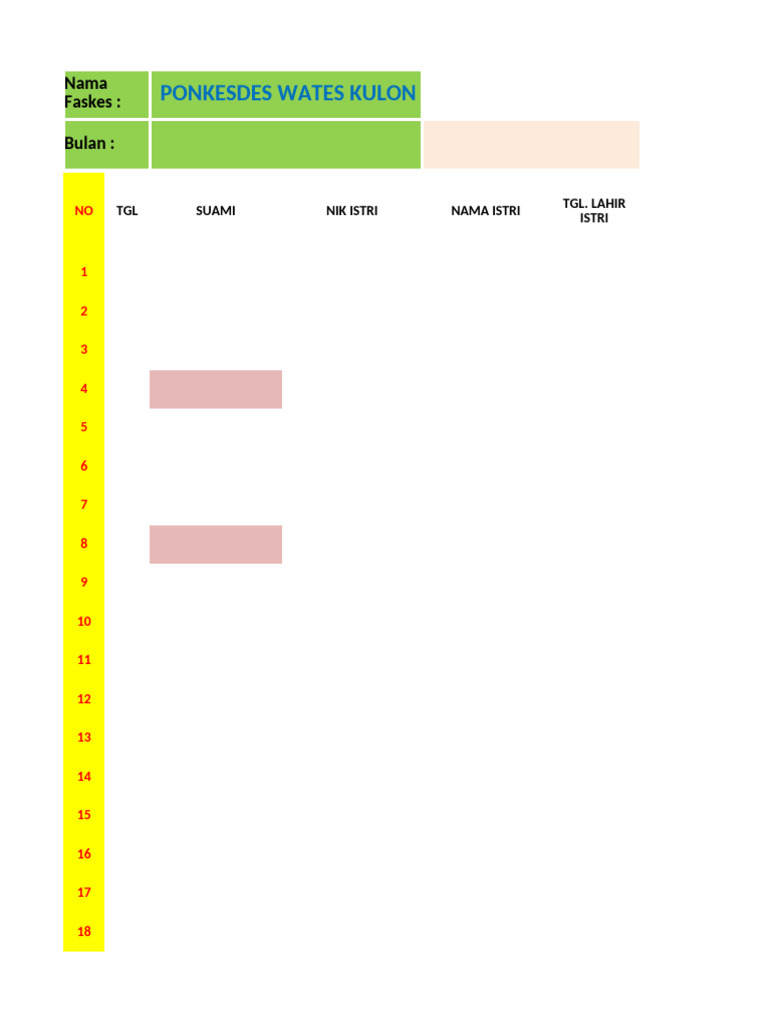 Register KB Trimester III 2024 WK | PDF