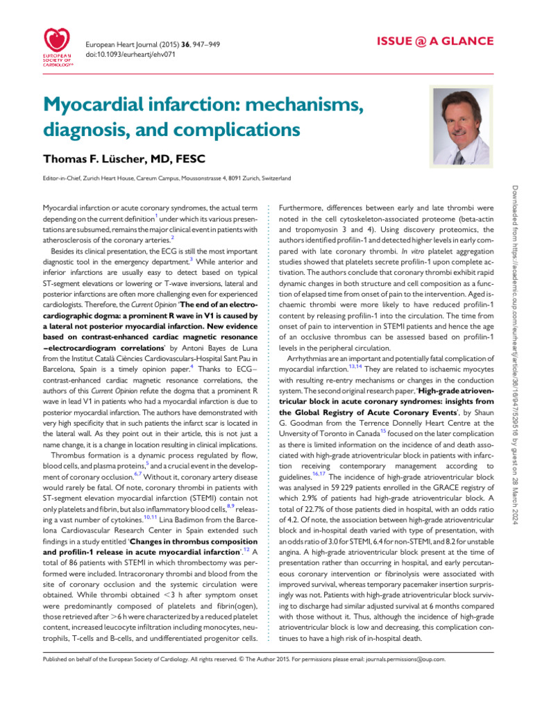 Myocardial Complications - 065956 | PDF | Myocardial Infarction ...
