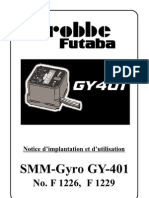 Notice Gyroscope Futaba Gy401