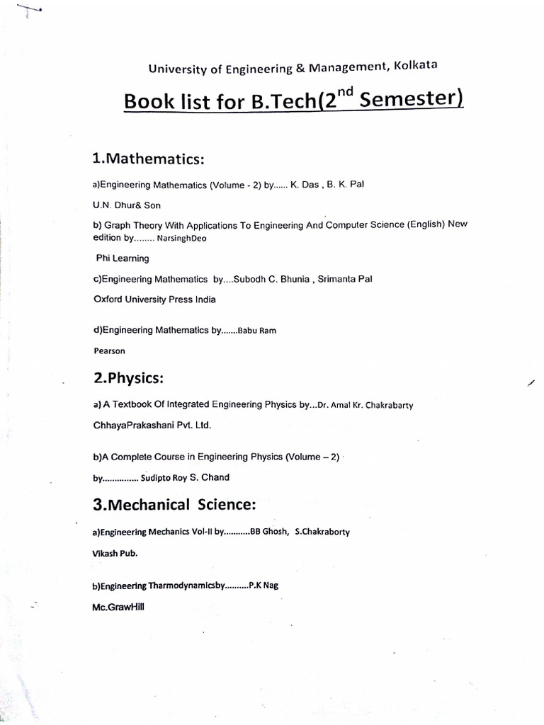 Booklist 1 | PDF