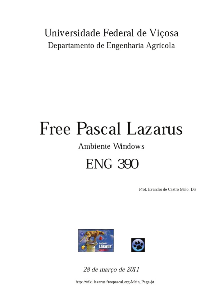 Introdução ao Lazarus IDE e Free Pascal | PDF | Janela (informática ...