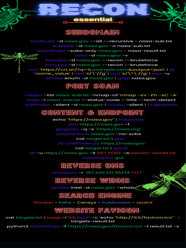 Recon for Bug Bounty - Essential | PDF