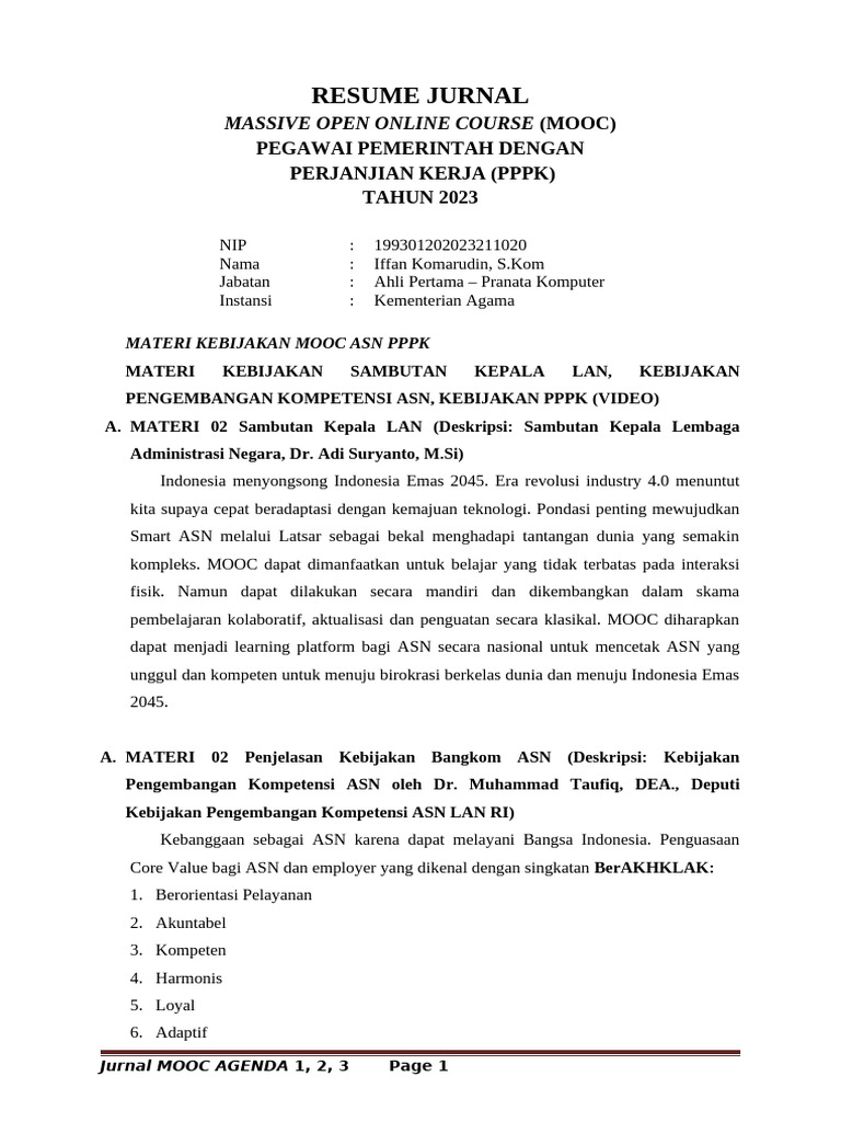 Resume Mooc Evi Pdf