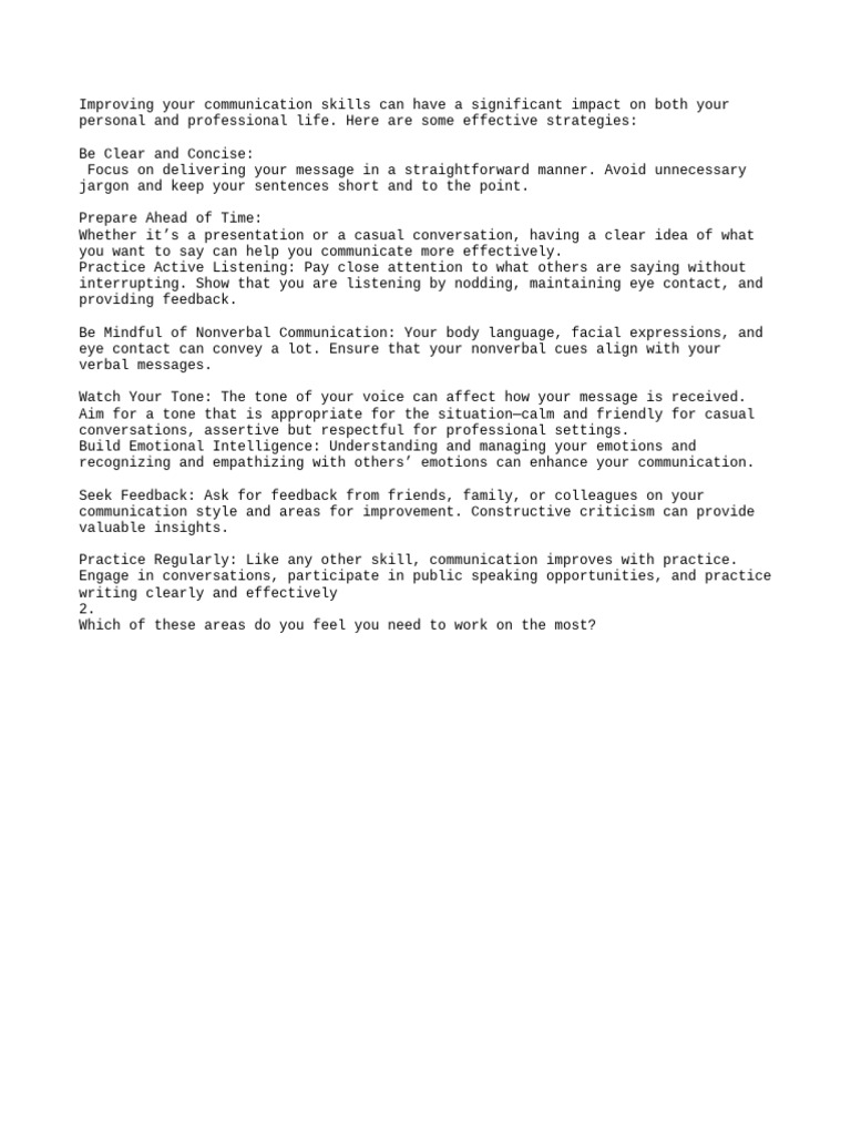 Communication Skills Pdf