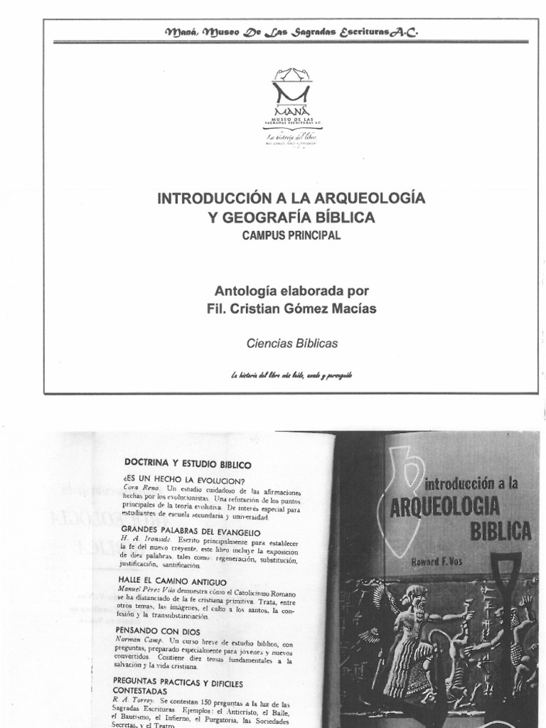 Arqueología Bíblica Libro Pdf Pdf