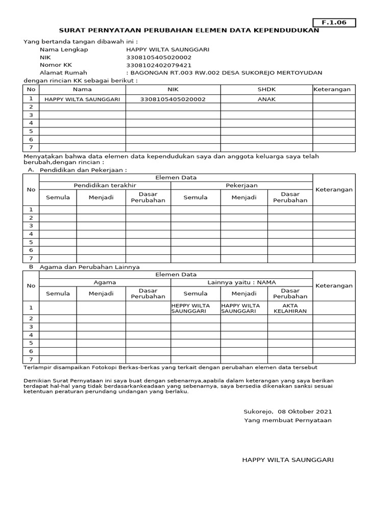 F 1 06 perubahan data pdf