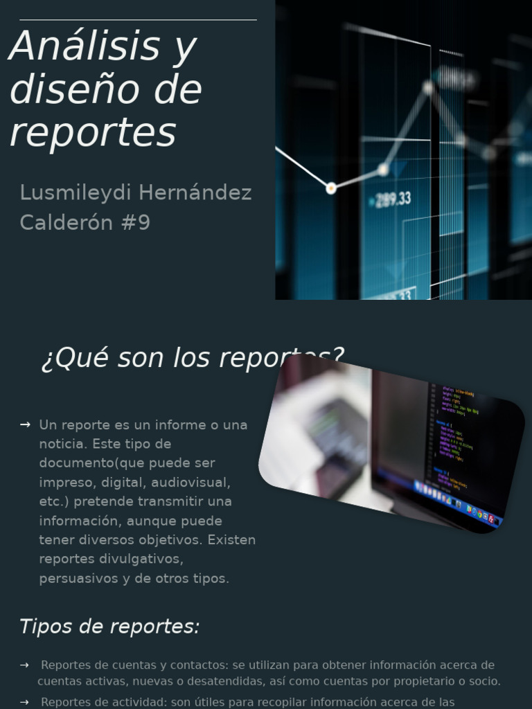 Reportes en Informática | PDF