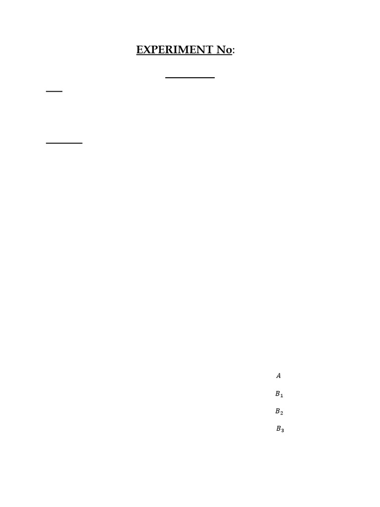 Experiment No 3 | PDF