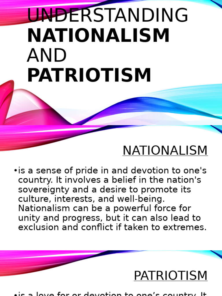 Understanding Nationalism and Patriotism | PDF | Nationalism | Patriotism