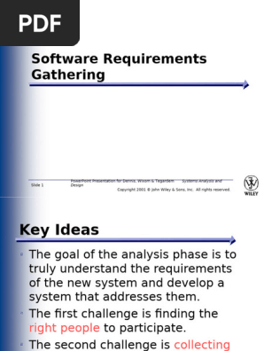 software requirements gathering
