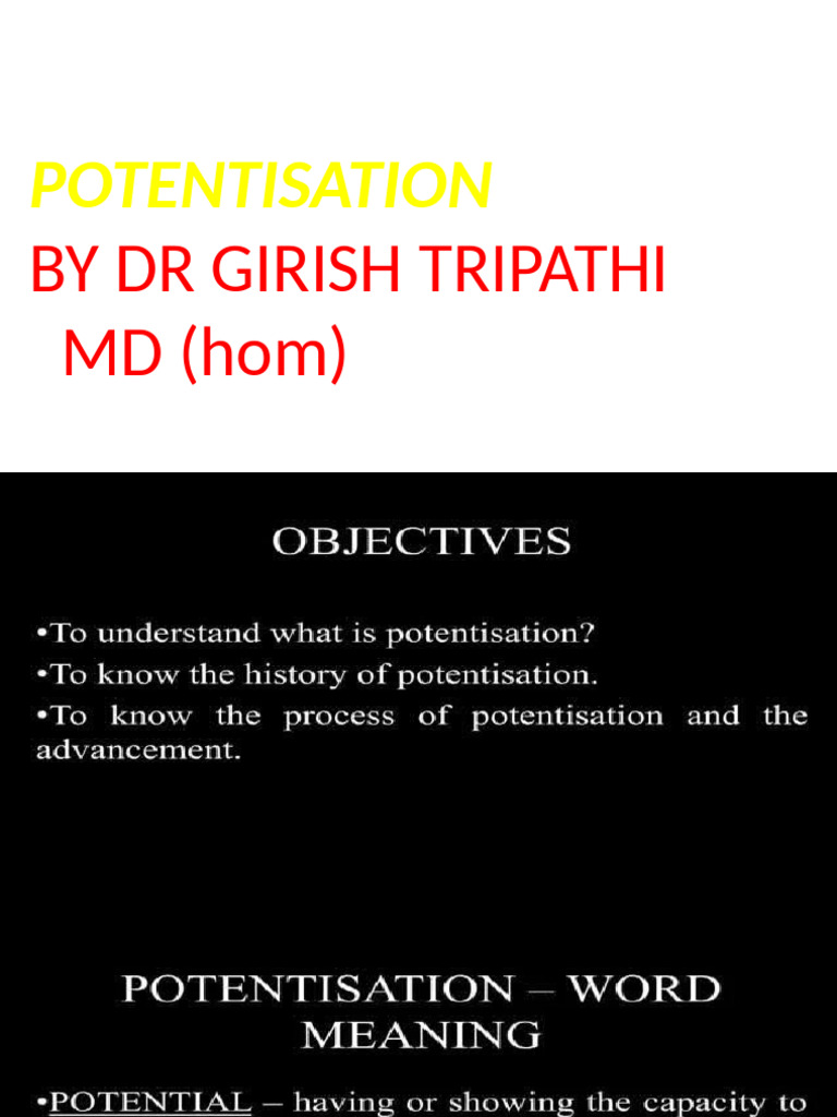 Potentisation | PDF
