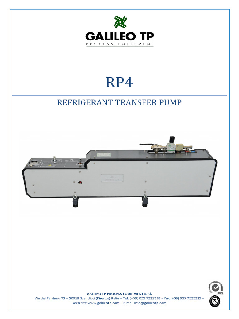 Refrigerant Transfer Pump | PDF