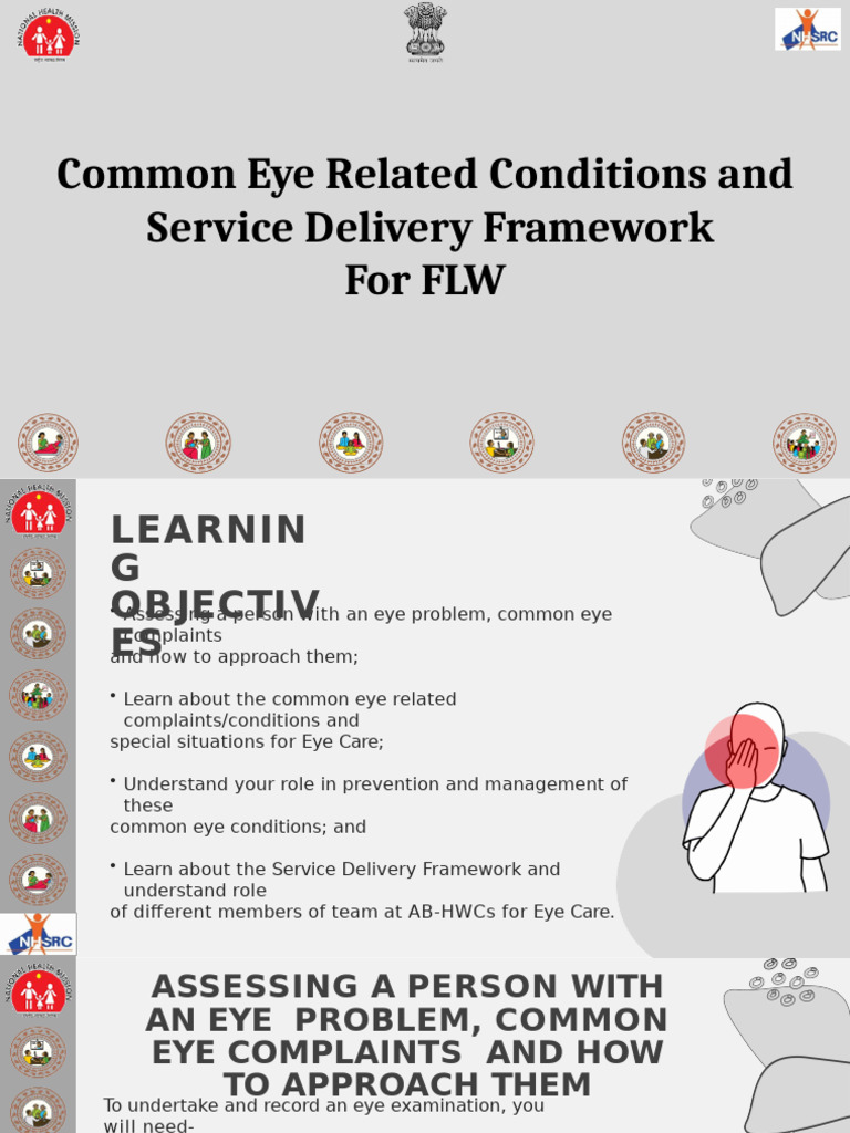 Eye Care For FLW - Common Eye Related Conditions and Service Delivery ...