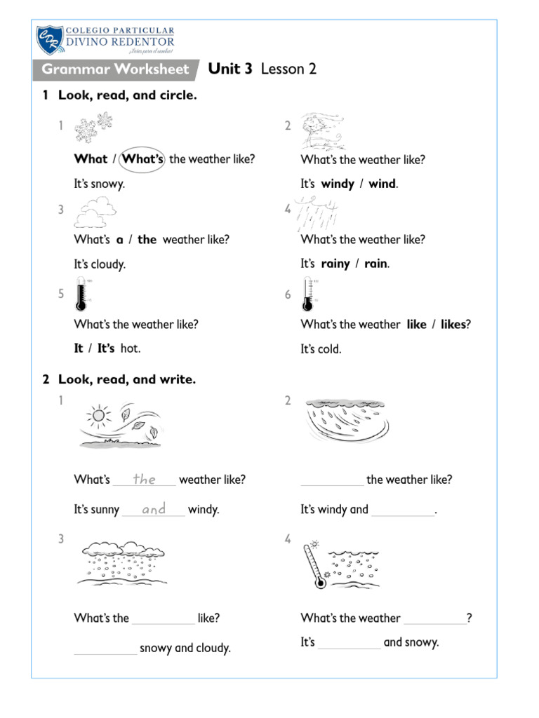 Grammar Unit 3 3rd Grade Pdf