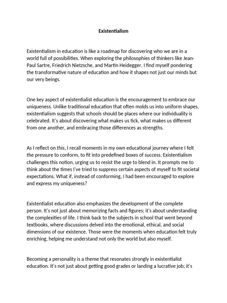 Existentialism | PDF