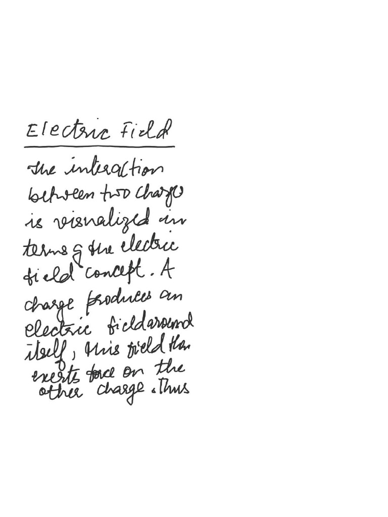 Electric Field Lines Pdf