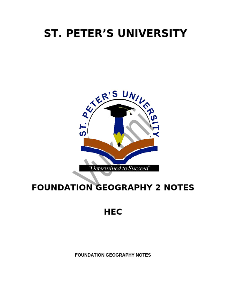 Foundation Geography Hec | PDF | Agriculture | Finance & Money Management