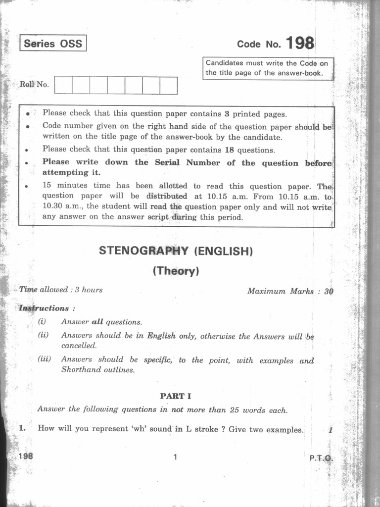 Stenography (English) | PDF