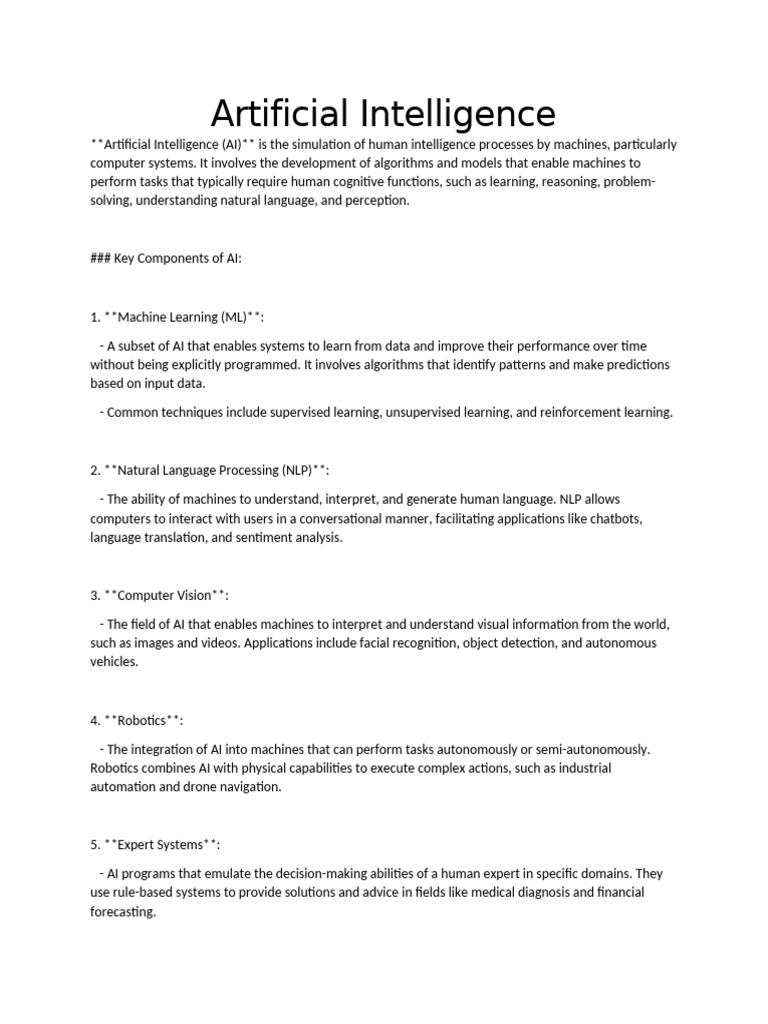 Artificial Intelligence | PDF