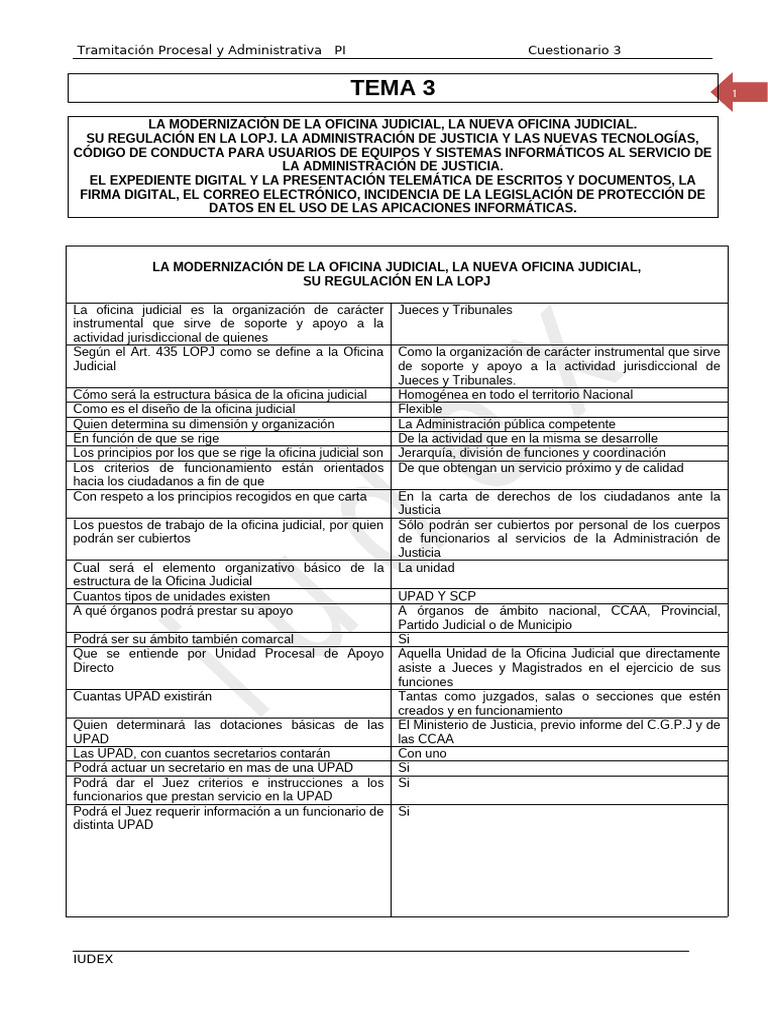 Cuestionario Tema 3 | PDF