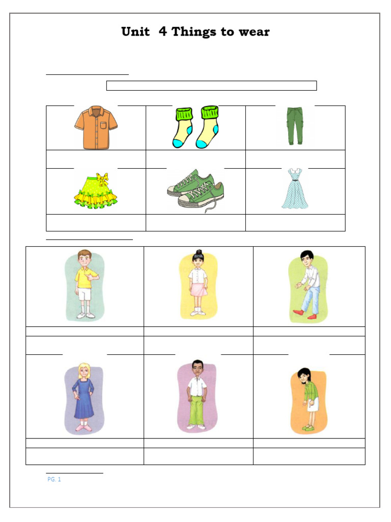 Bài tập Everybody up 2 - Unit 4 | PDF