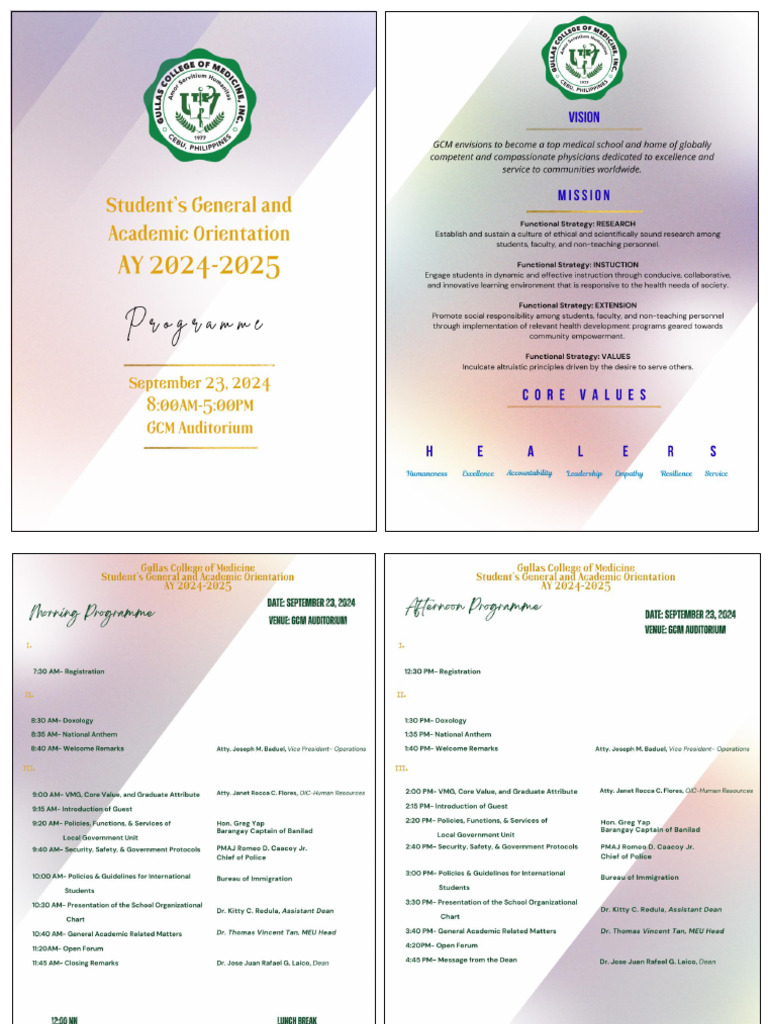 Orientation Program 2024 | PDF