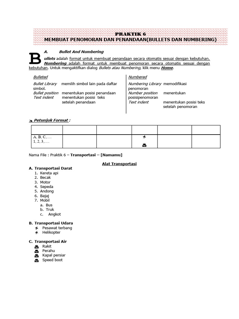 Praktik 6 Dan 7 | PDF