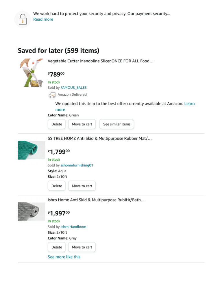short amazon 6 items Shopping Cart | PDF