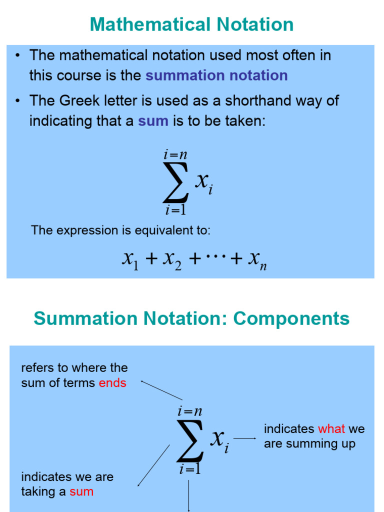 3 summation notation pdf