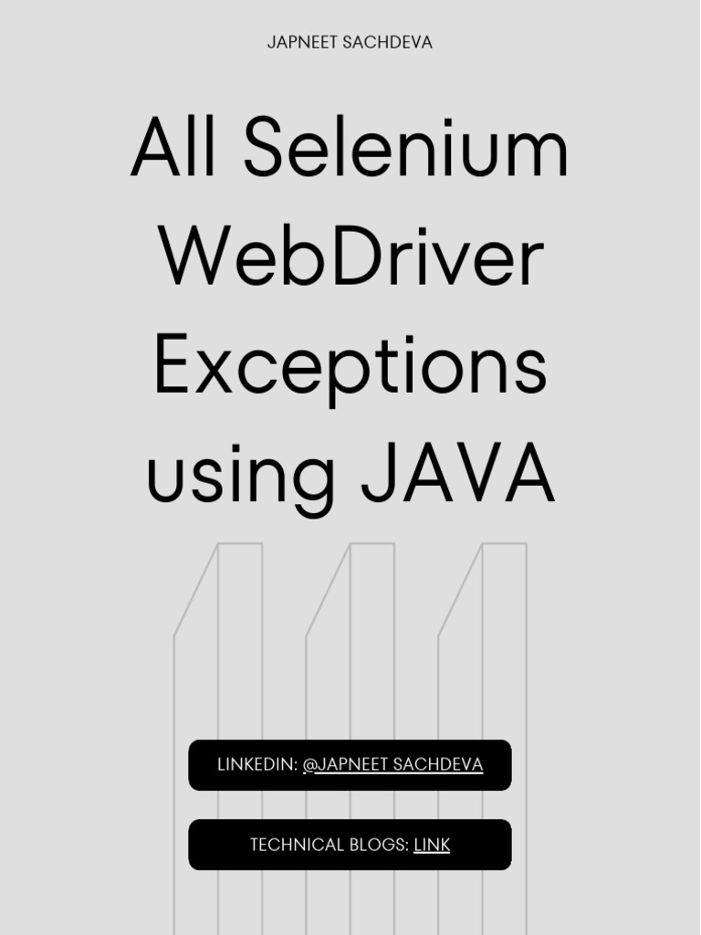 All Types of Selenium Exceptions | PDF