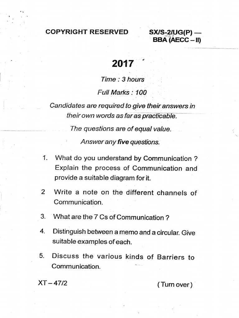 Bba 2 Sem Paper 2 2017 | PDF