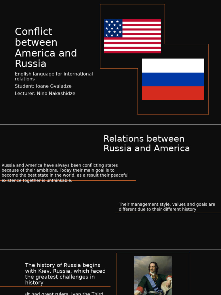Conflict Between America and Russia | PDF
