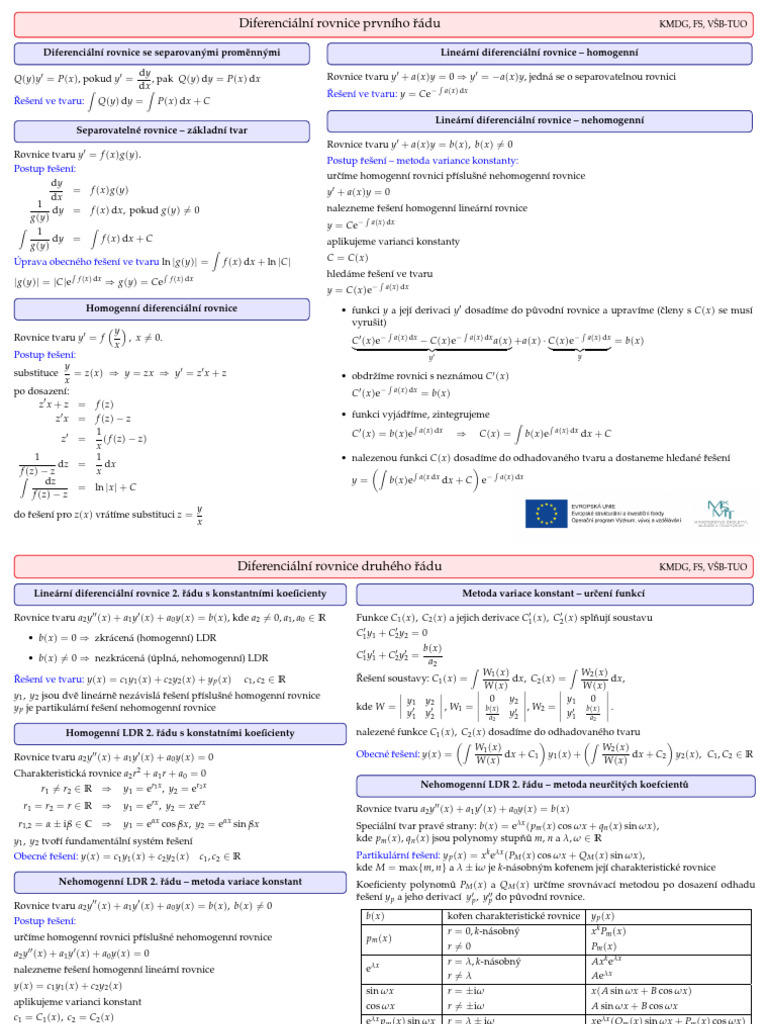 Diferencialni Rovnice | PDF