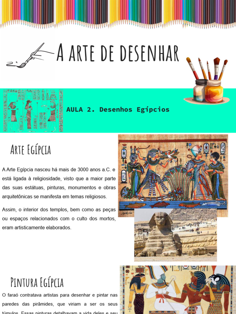 Desenhos da Arte Egípcia | PDF | Antigo Egito