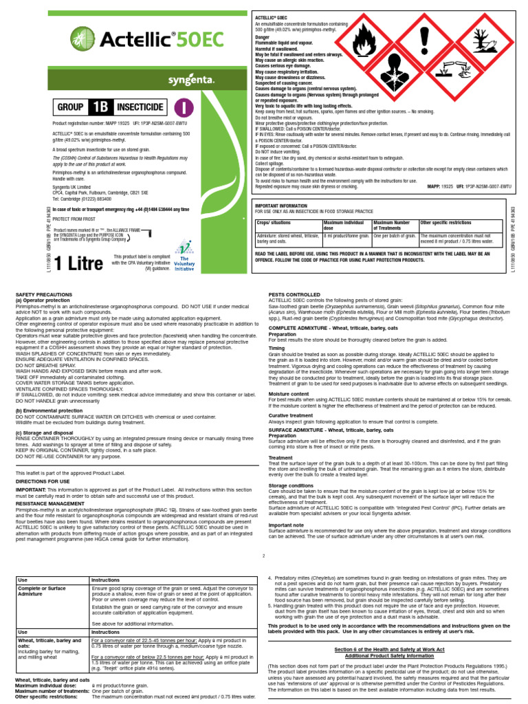 Actellic 50 Ec PDF