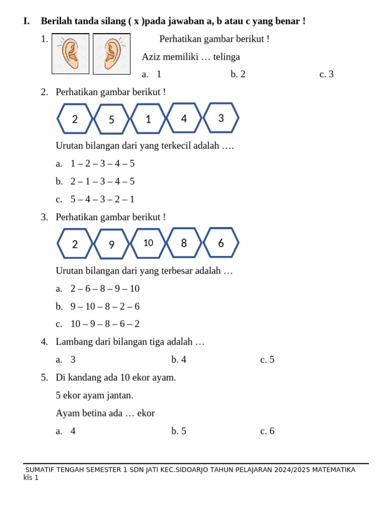 Latihan Soal Matematika Pdf