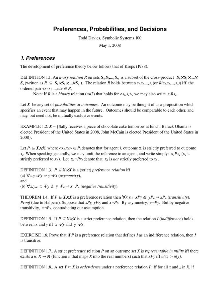 Probability Decision | PDF