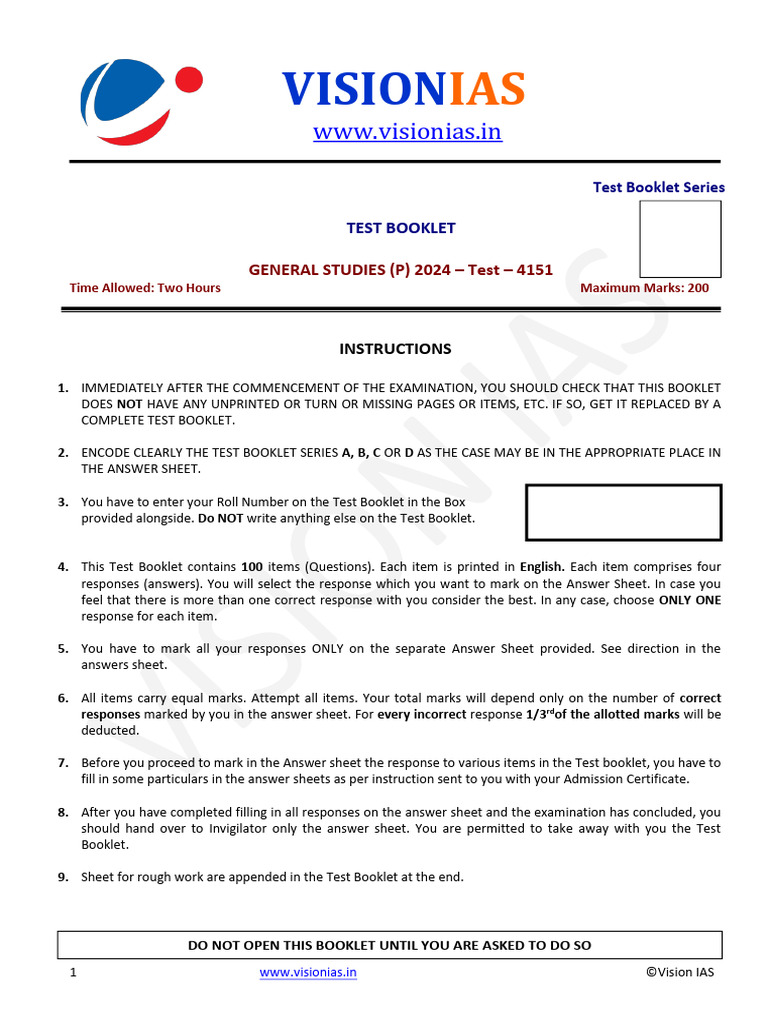 Gs Test 26 | PDF