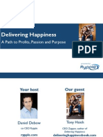 Delivering Happiness: A Path To Profits, Passion and Purpose