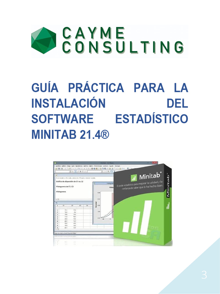 Guía de Descarga Del Minitabs | PDF