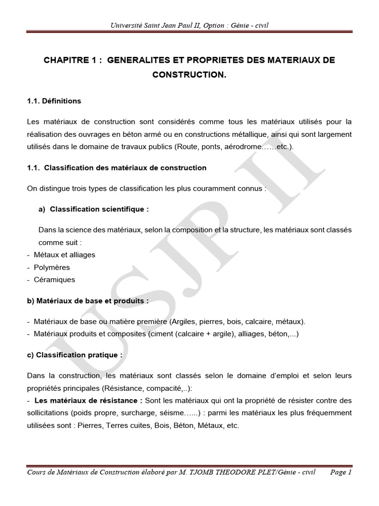 Chapitre 1 Et 2 | PDF