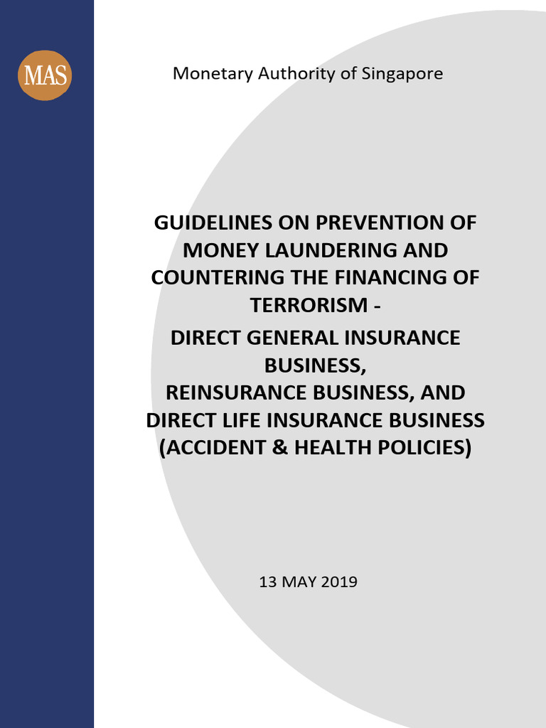 MAS - 130519 Guidelines On Prevention of ML and Countering TF | PDF